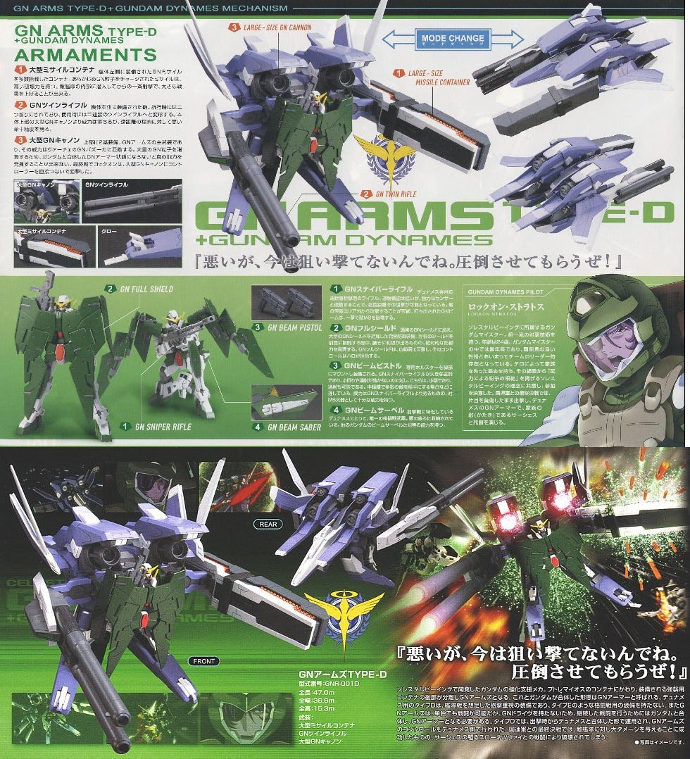 HG #21 GN Arms Type D + Gundam Dynames