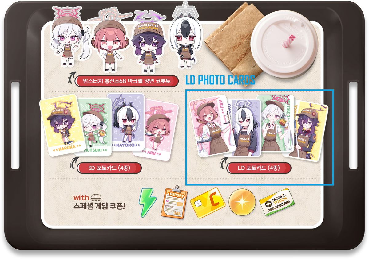 Blue Archive Mom's Touch Collaboration Korea Exclusive Kayoko Haruka Aru Mutsuki