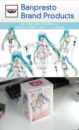 Hatsune Miku Racing ver. Racing Miku 2015! SQ figure Banpresto authentic in hand