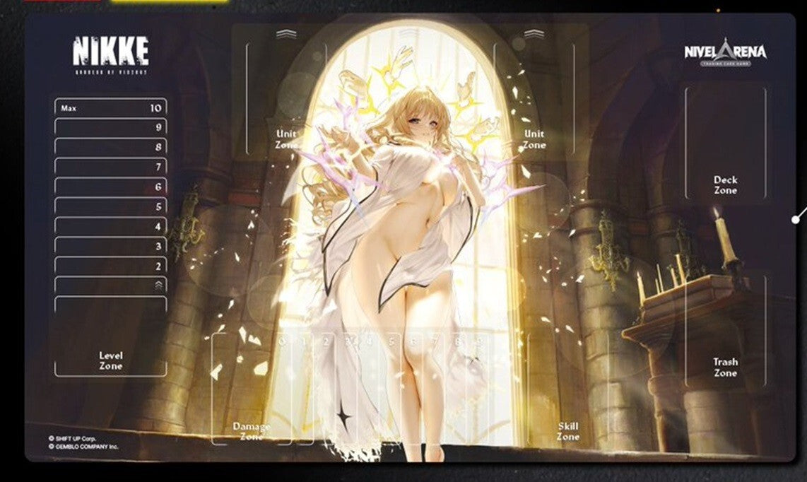 Crown naked king Playmat Korea exclusive alt art Nivel Arena Nikke