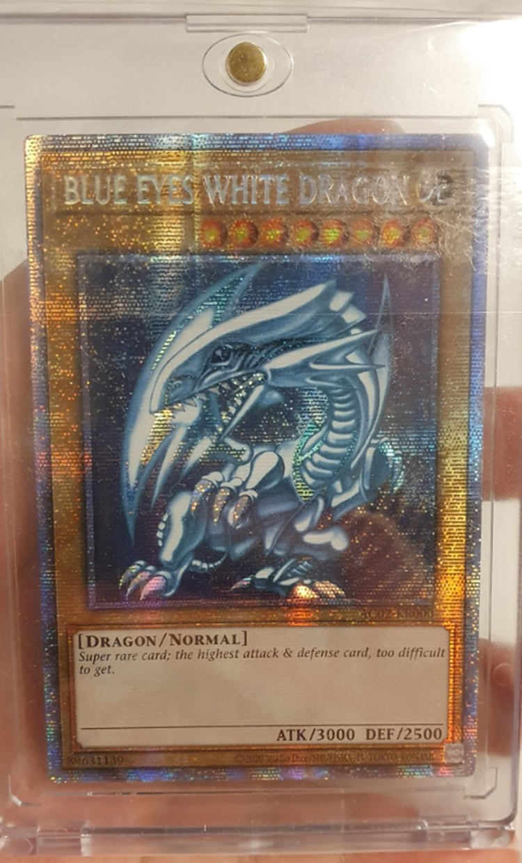 Yu-Gi-Oh Blue-Eyes White Dragon AC02-KR000 Prismatic Secret Rare Korean