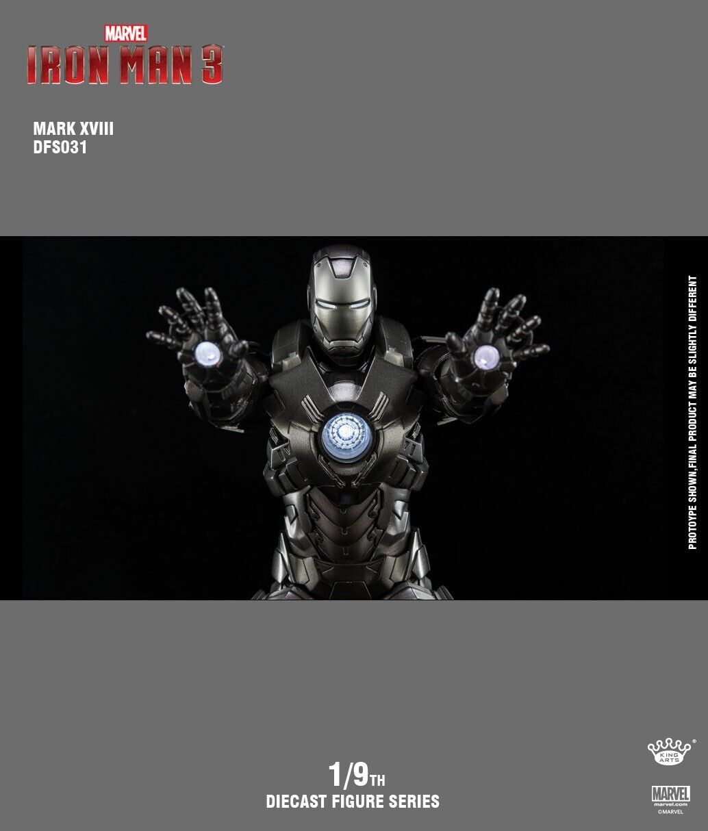 King Arts DFS031 1/9 Iron Man MK18 MARK18 CassanovaAction Figure