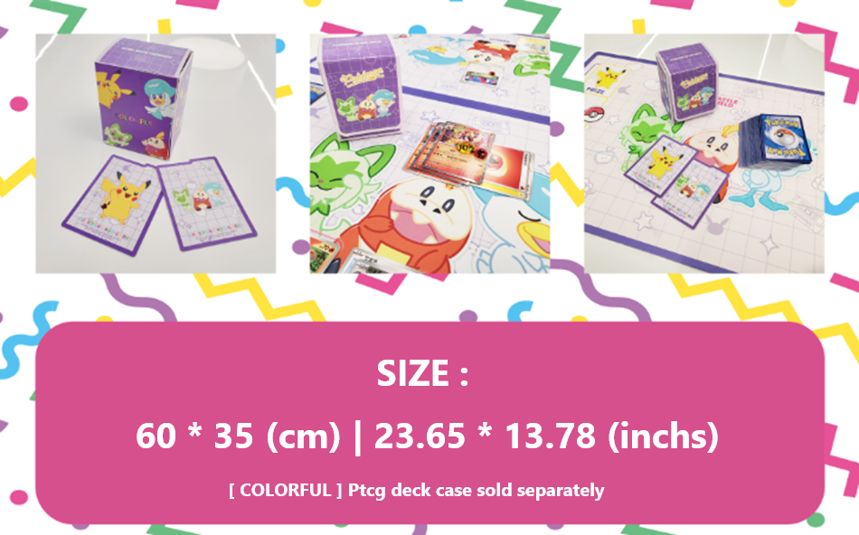 COLORFUL rubber playmat Pokemon Card Korea Exclusive playmat