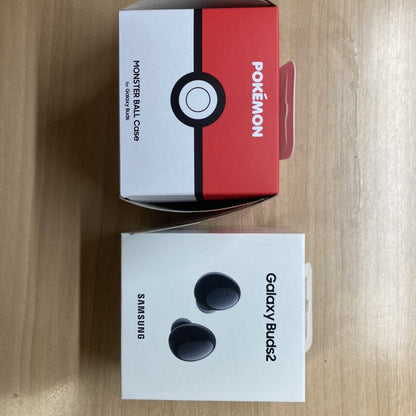 SAMSUNG Galaxy Buds 2 Pokemon Monsterball Cover Korea limited full set Authentic