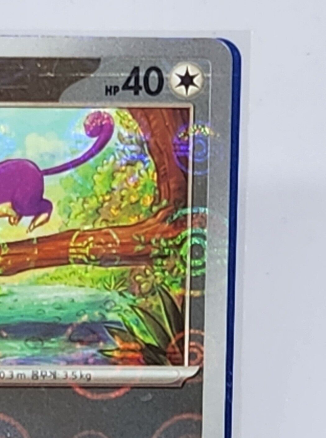 Rattata 019/165 Pokeball Reverse Holo Korean Pokemon card 151