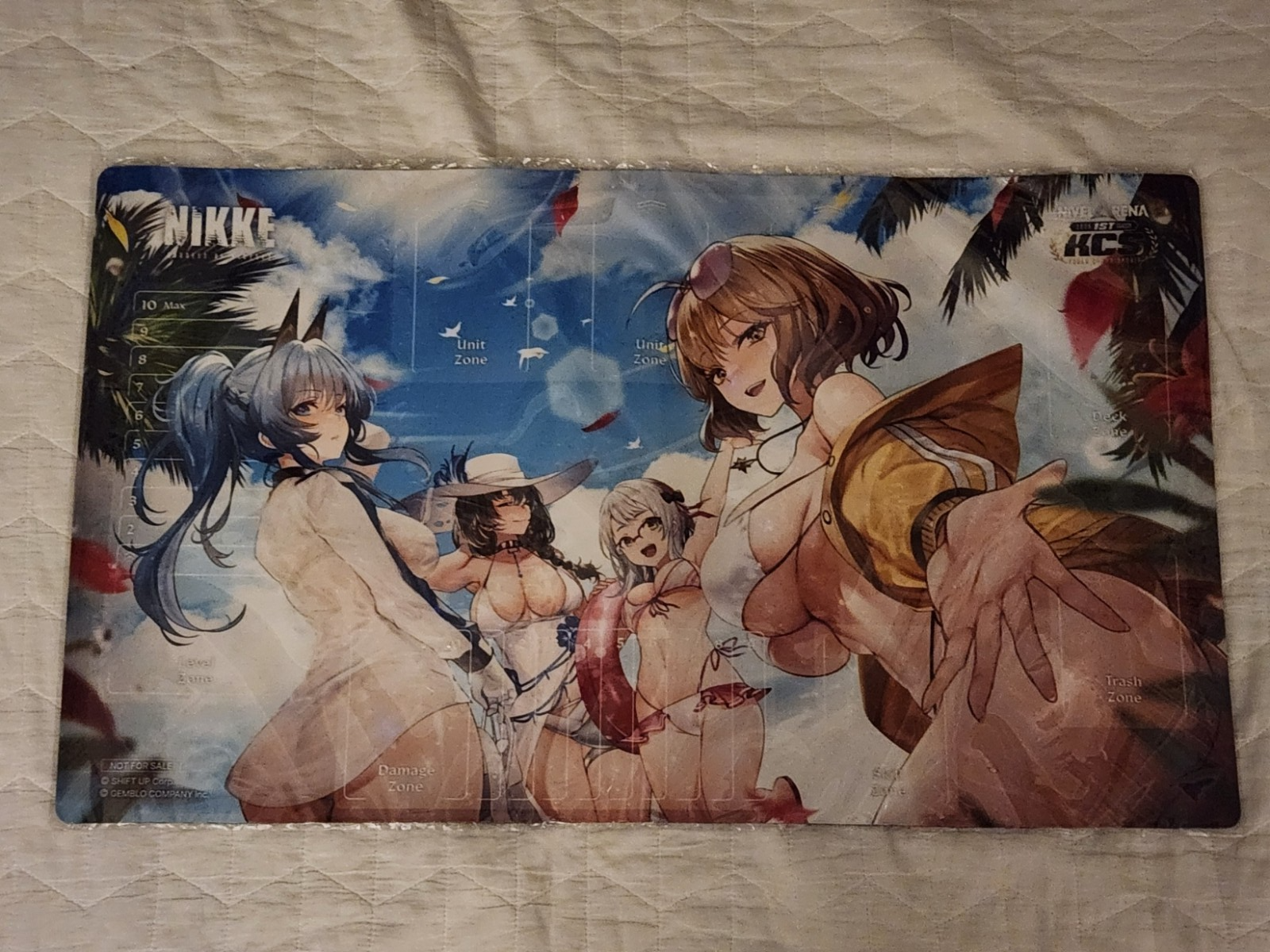2025 Nikke KCS Championship Playmat Anis Helm Mary Neon Korean Korean Limited