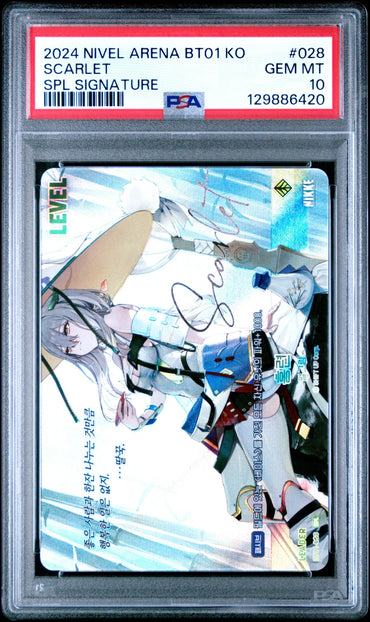 Nikke Nivel Arena Scarlet Pilgrim SPL BT01-028 Signature Holo Korean Encounter