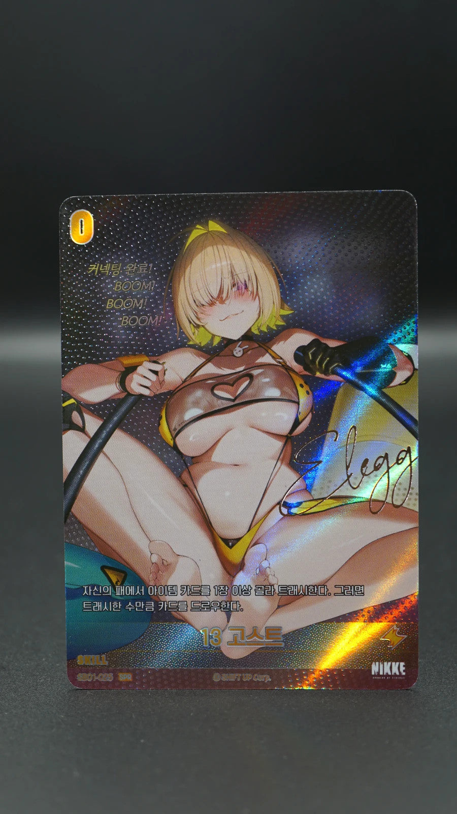 Nikke Nivel Arena Elegg 13 Ghost SPR SB01-025 Sign Holo Korean EX-NM