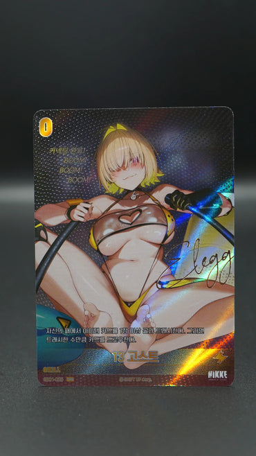 Nikke Nivel Arena Elegg 13 Ghost SPR SB01-025 Sign Holo Korean EX-NM