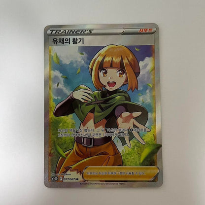 Gardenia's Vigor Full art SR 078/067 S10D Time Gazer HOLO Pokemon Card Korean NM