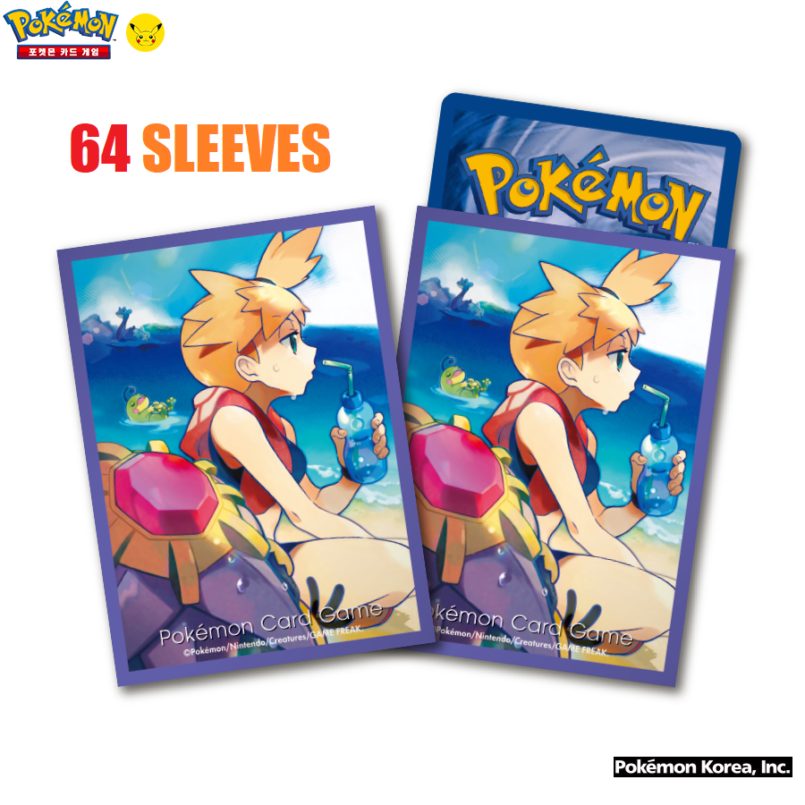Pokemon TCG Sleeves Misty Starmie  64 sleeves NEW