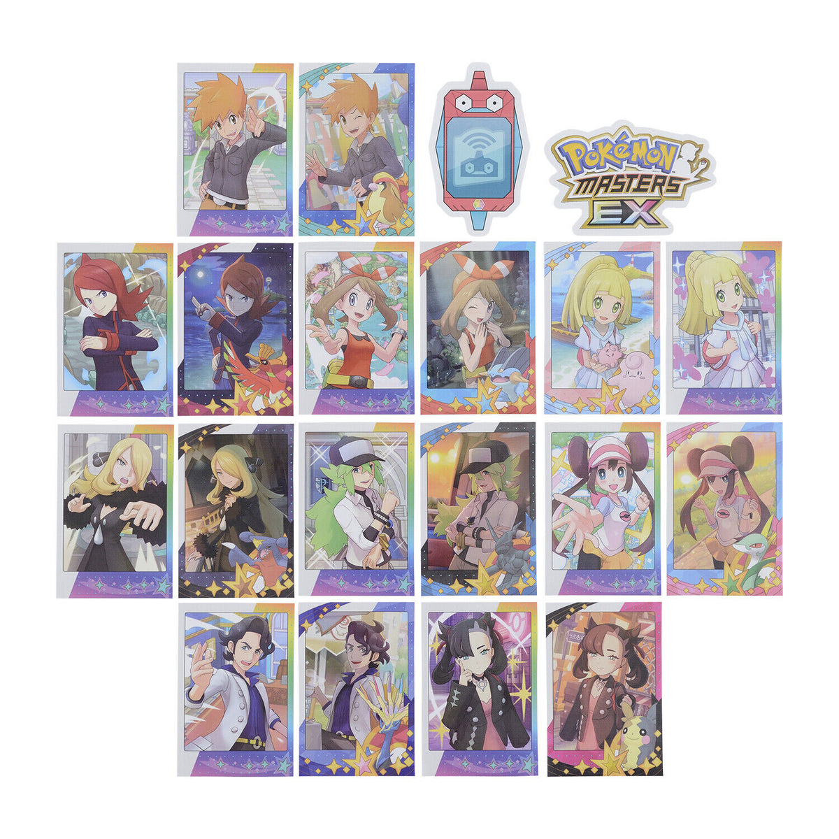 Pokemon Trainers Salon Playmat Deck Case Stickers collection file sleeves new