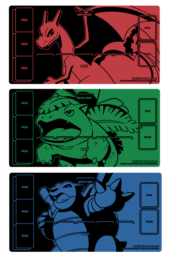 Pokemon TCG Rubber Playmat Blastoise Charizard Venusaur 8*30 cm fast ship