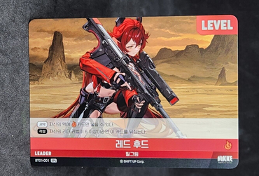 Red Hood  BT01-01 SPL Signature card Nivel Area Nikke Encounter RED DASH EX~NM