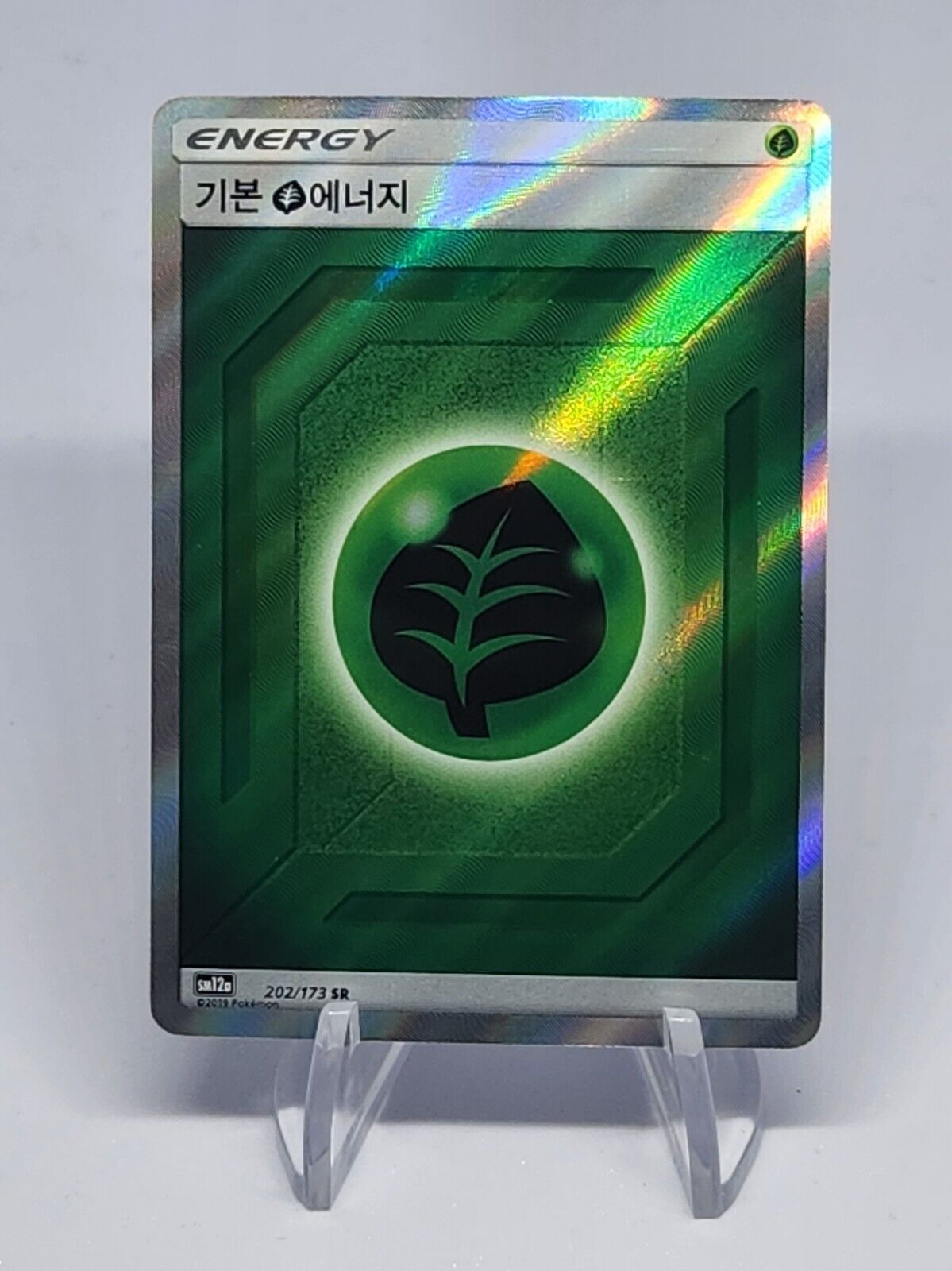 Grass Energy 202/173 SR sm12a Tag Team GX All Stars Pokemon Korean NM