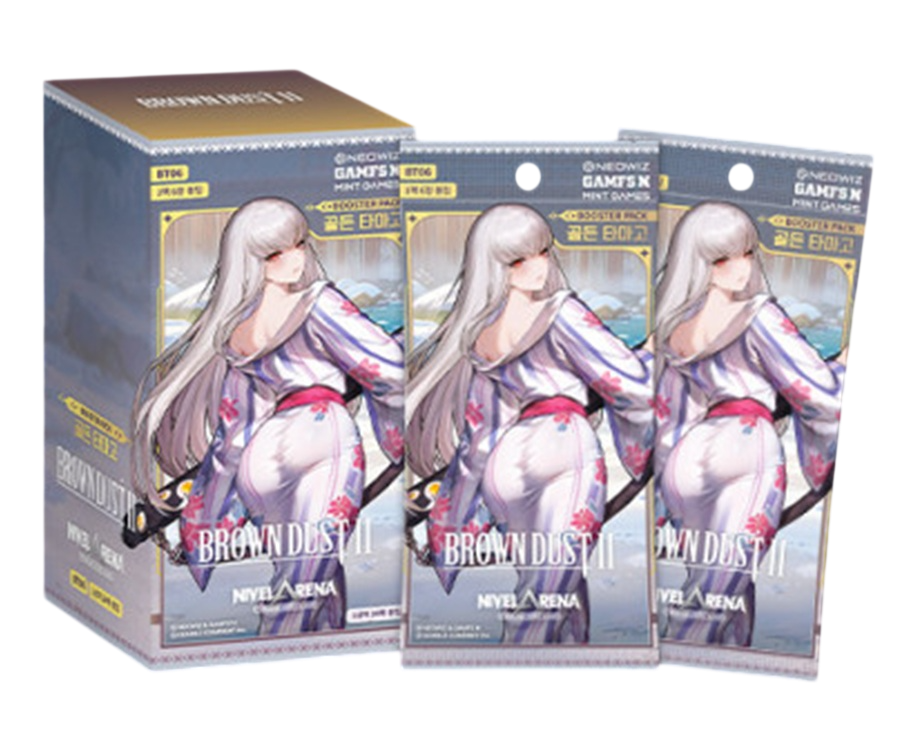 BT06 Golden Tamago Nivel Arena Brown Dust 2 Booster Box Korean Edition