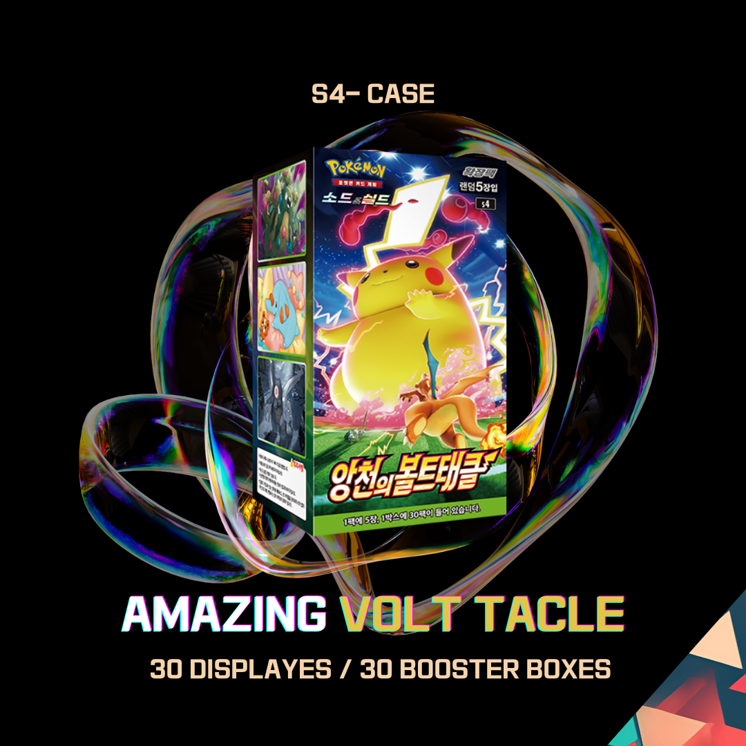 s4 Amazing Volt Tackle 1 case 30 booster boxes factory sealed Korean